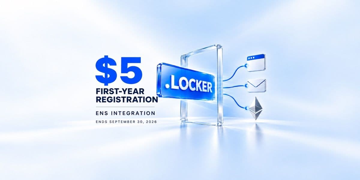 One Name, More Possibilities: .LOCKER for $5